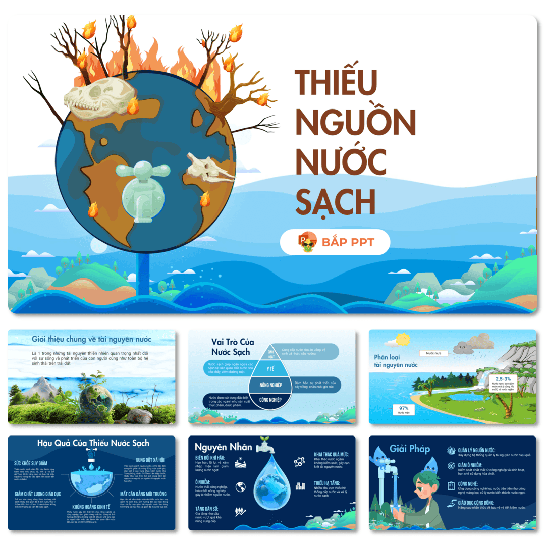 Mẫu PowerPoint về Nước: Tổng hợp mẫu thuyết trình hấp dẫn Gallery 2