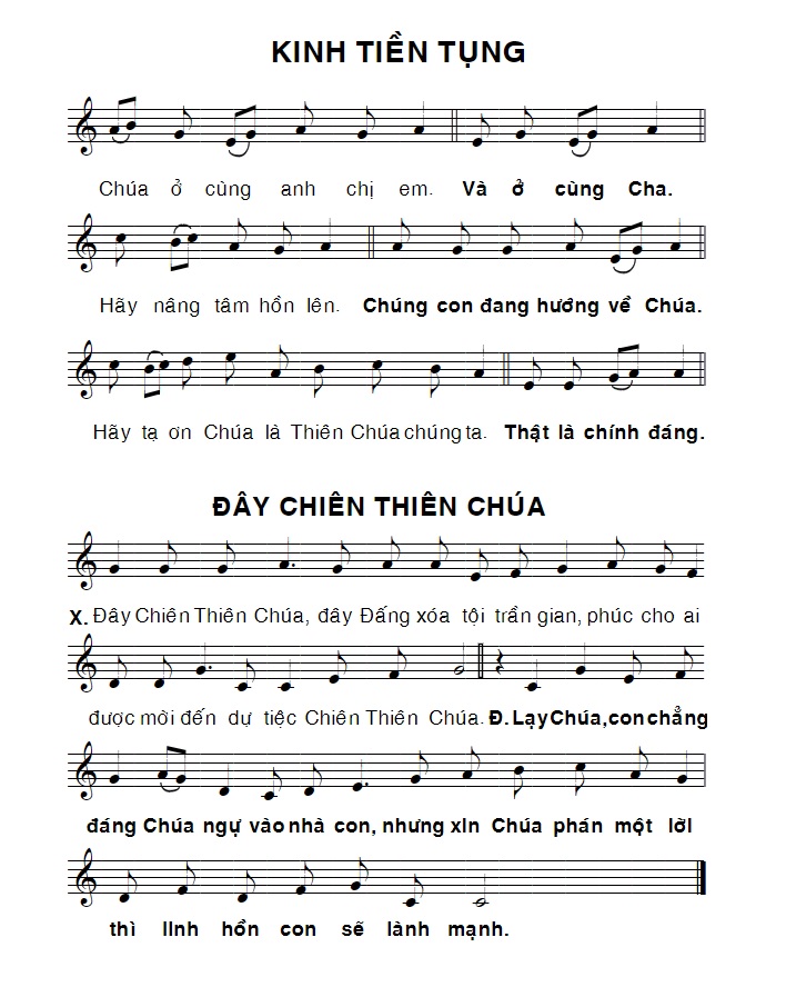 Các câu xướng đáp trong Thánh lễ PDF Gallery 1