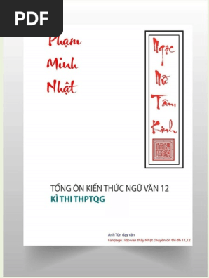 Tổng ôn Ngữ Văn 12 Phạm Minh Nhật PDF Gallery 1