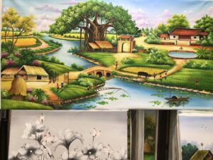 Tranh làng quê Việt Nam đẹp nhất Gallery 2