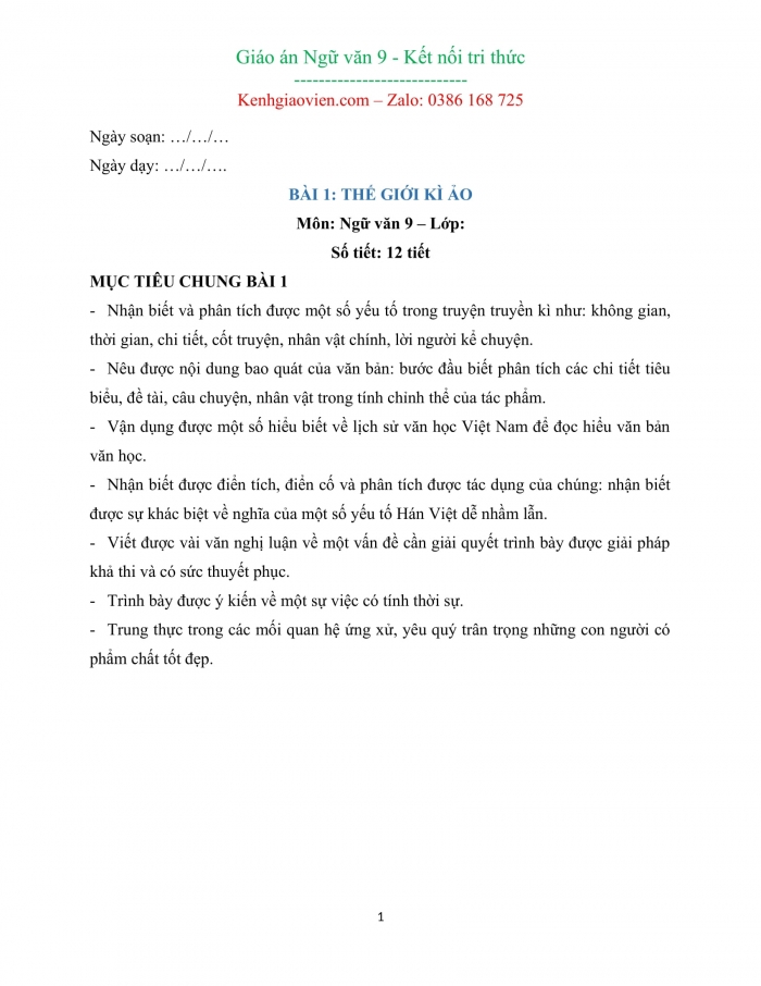 Giáo án lớp 9: Tài liệu chuẩn, đầy đủ các môn học Gallery 2