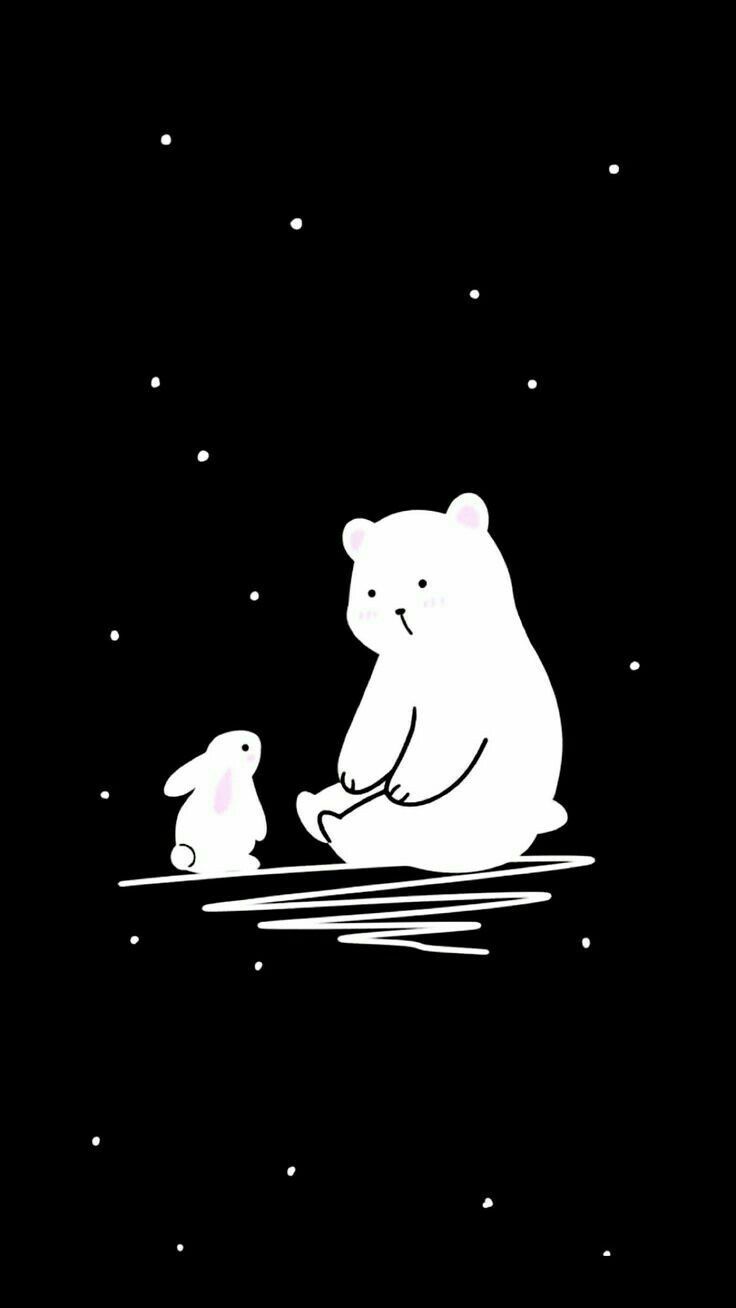 Hình Nền Trắng Đen Cute: Tổng Hợp Hình Ảnh Đáng Yêu Nhất Gallery 2