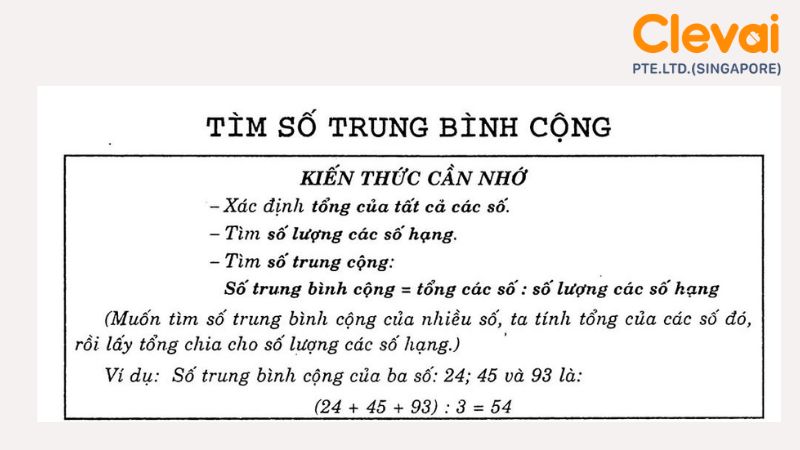 Tìm Số Trung Bình