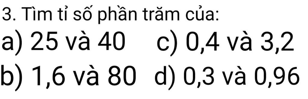 Tìm tỉ số phần trăm của 25 và 40 Gallery 2