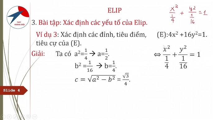 Tìm Tiêu Cự của Elip