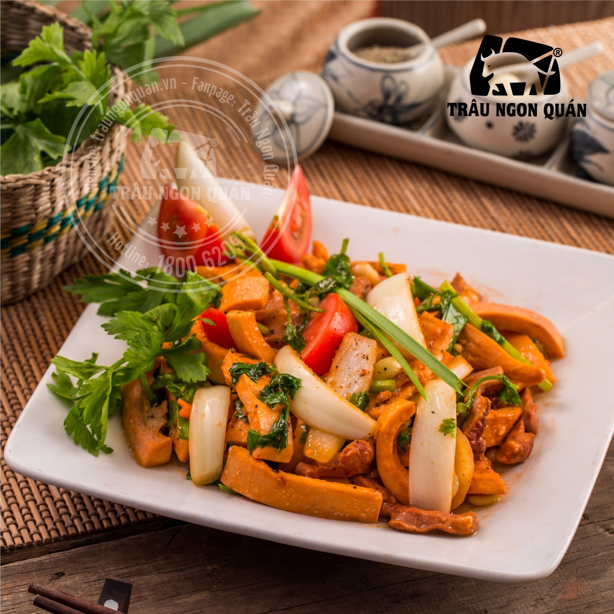Tim Trâu Xào Với Gì?