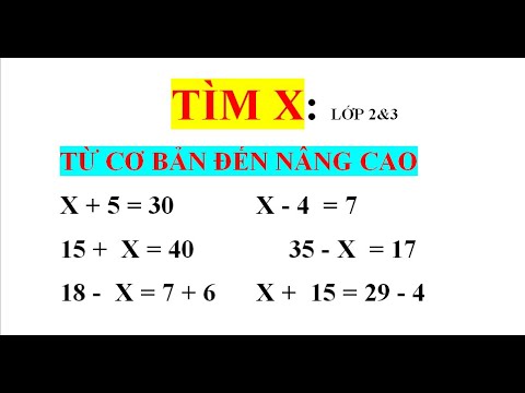 Tìm x Toán Lớp 2: Phương pháp và Bài tập