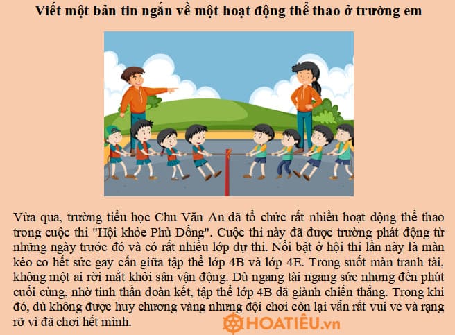 Bản Tin Thể Thao Lớp 3 Tuần Này Gallery 1