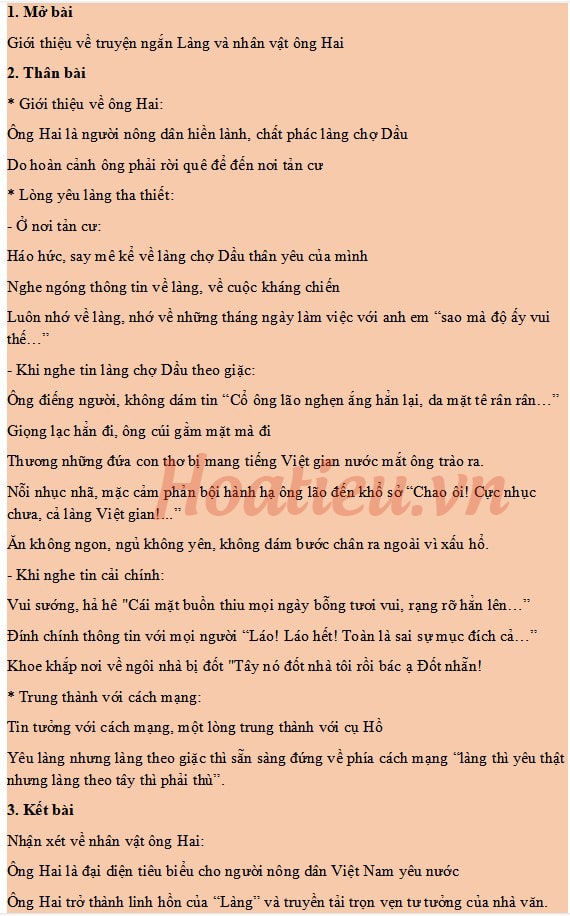 Giới thiệu về nhân vật Ông Hai trong truyện ngắn "Làng" của Kim Lân Gallery 1