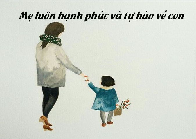 Tình cảm thiêng liêng của con dành cho mẹ