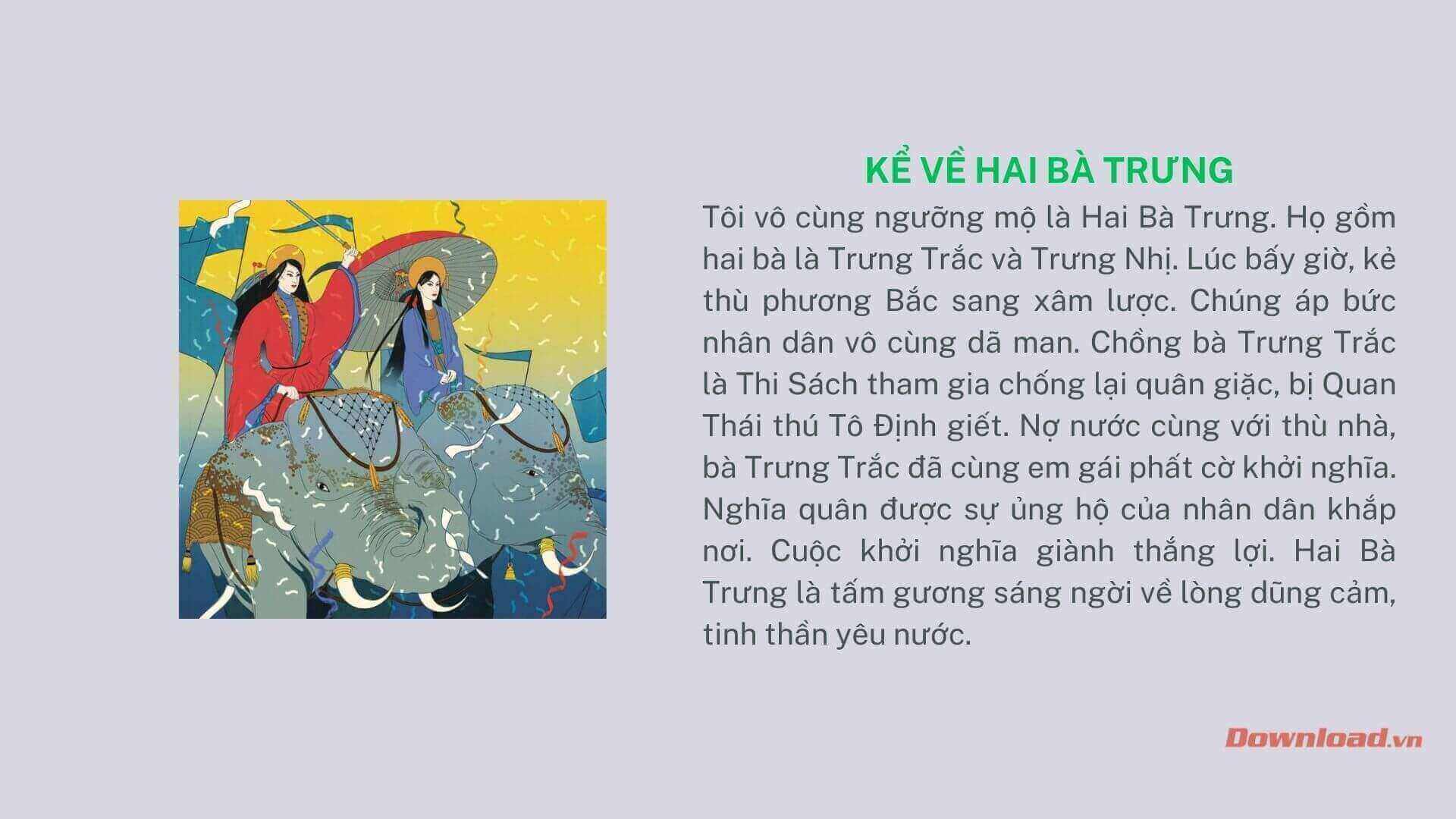 Cảm nghĩ của em về Hai Bà Trưng Gallery 2