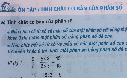 Tính chất cơ bản của phân số lớp 5 Gallery 1