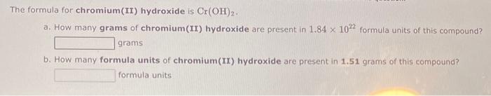 Công thức Chromium II Hydroxide Gallery 1