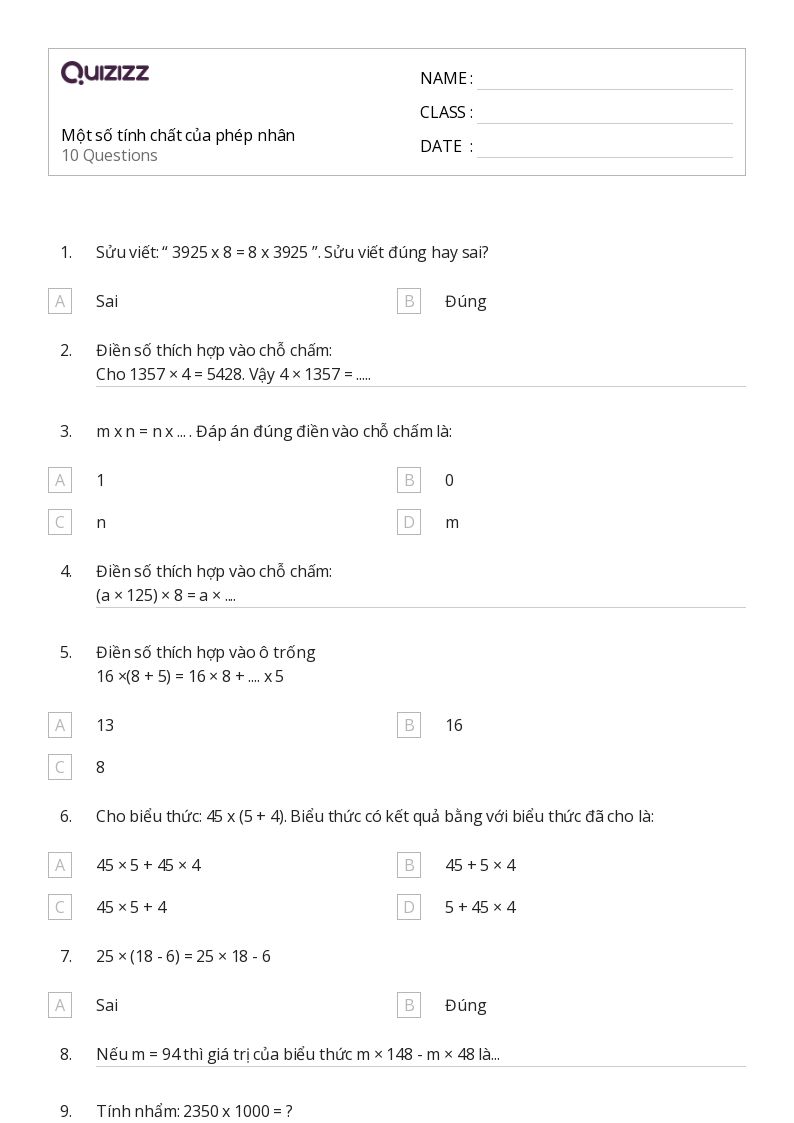 Ôn tập tính chất cơ bản toán lớp 5 Gallery 2
