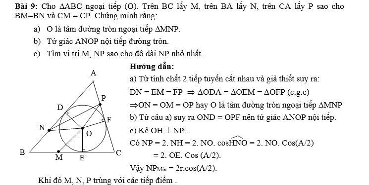 Tâm của Đường Tròn Nội Tiếp là gì? Gallery 2