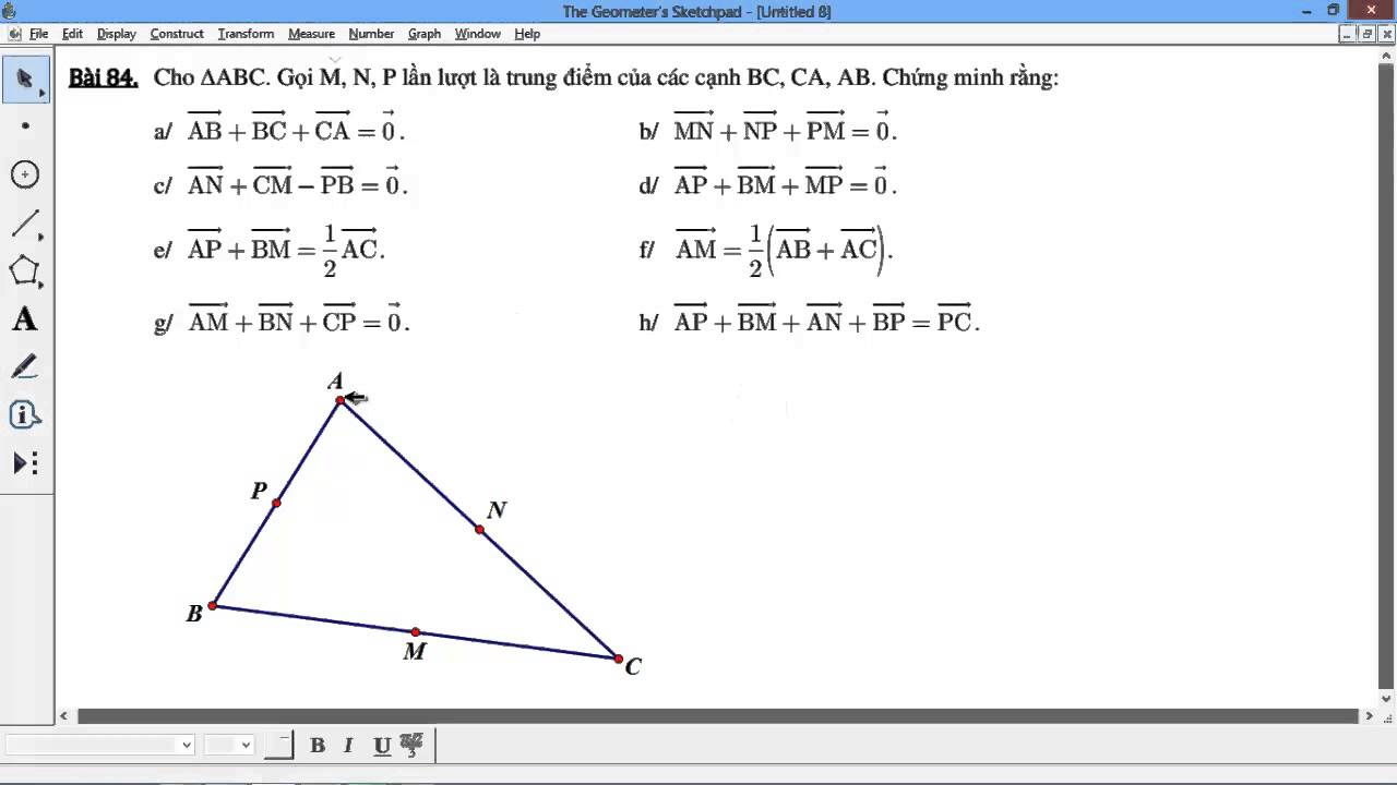 Tính chất của trung điểm
