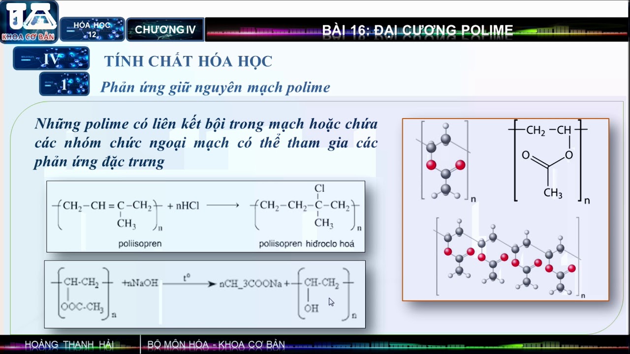 Tính chất hóa học của polime
