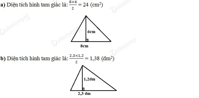 Tính Diện Tích Tam Giác Biết 3 Cạnh Lớp 5