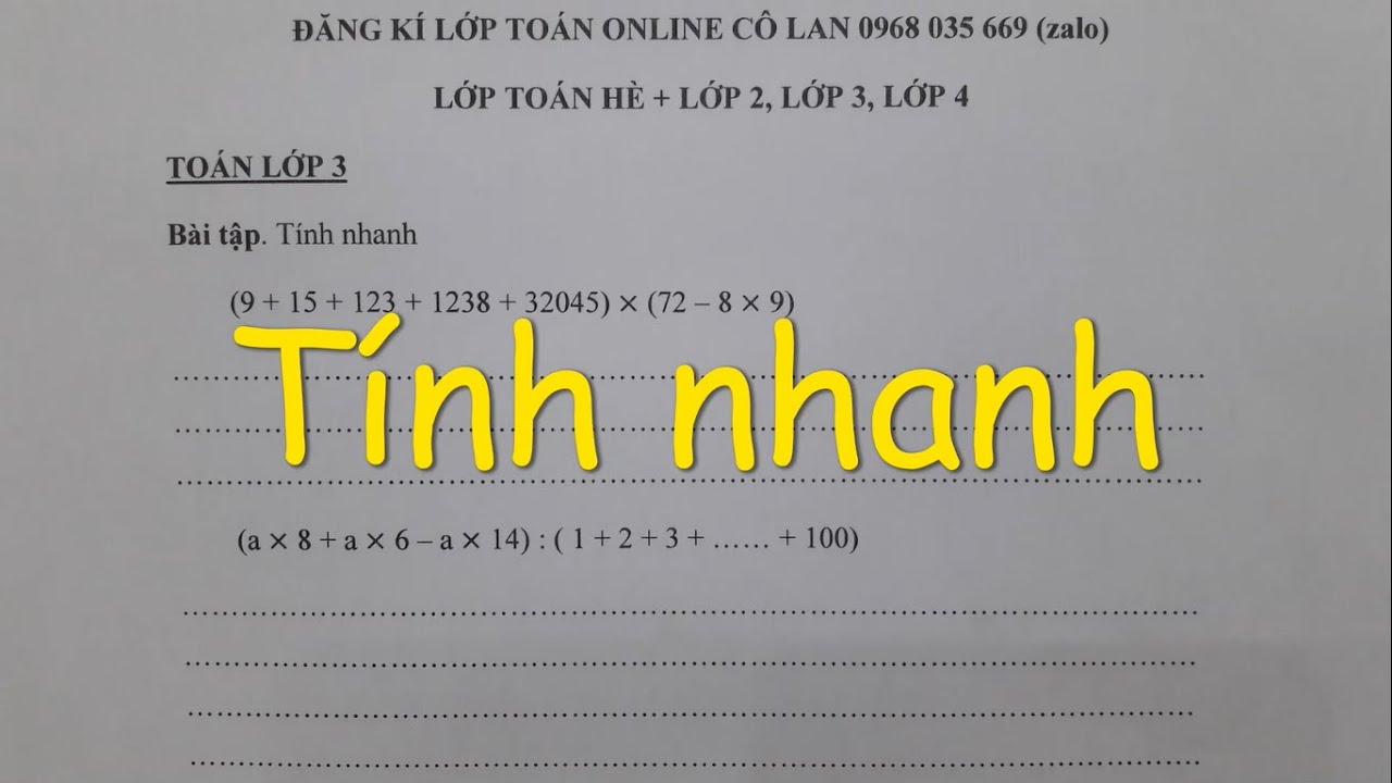 Tính nhanh phép nhân lớp 3 Gallery 2
