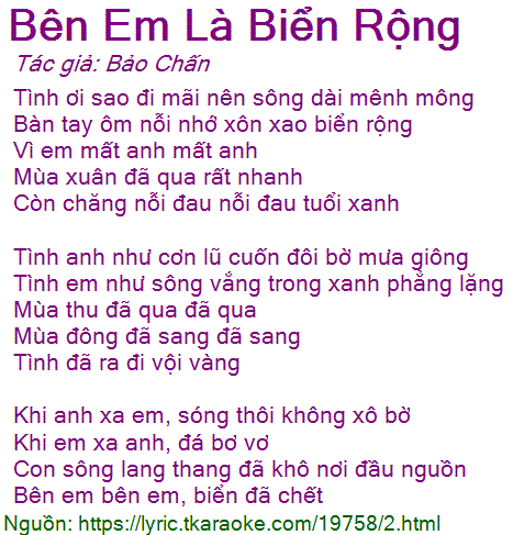 Tình ơi sao đi mãi nên sông dài mênh mông