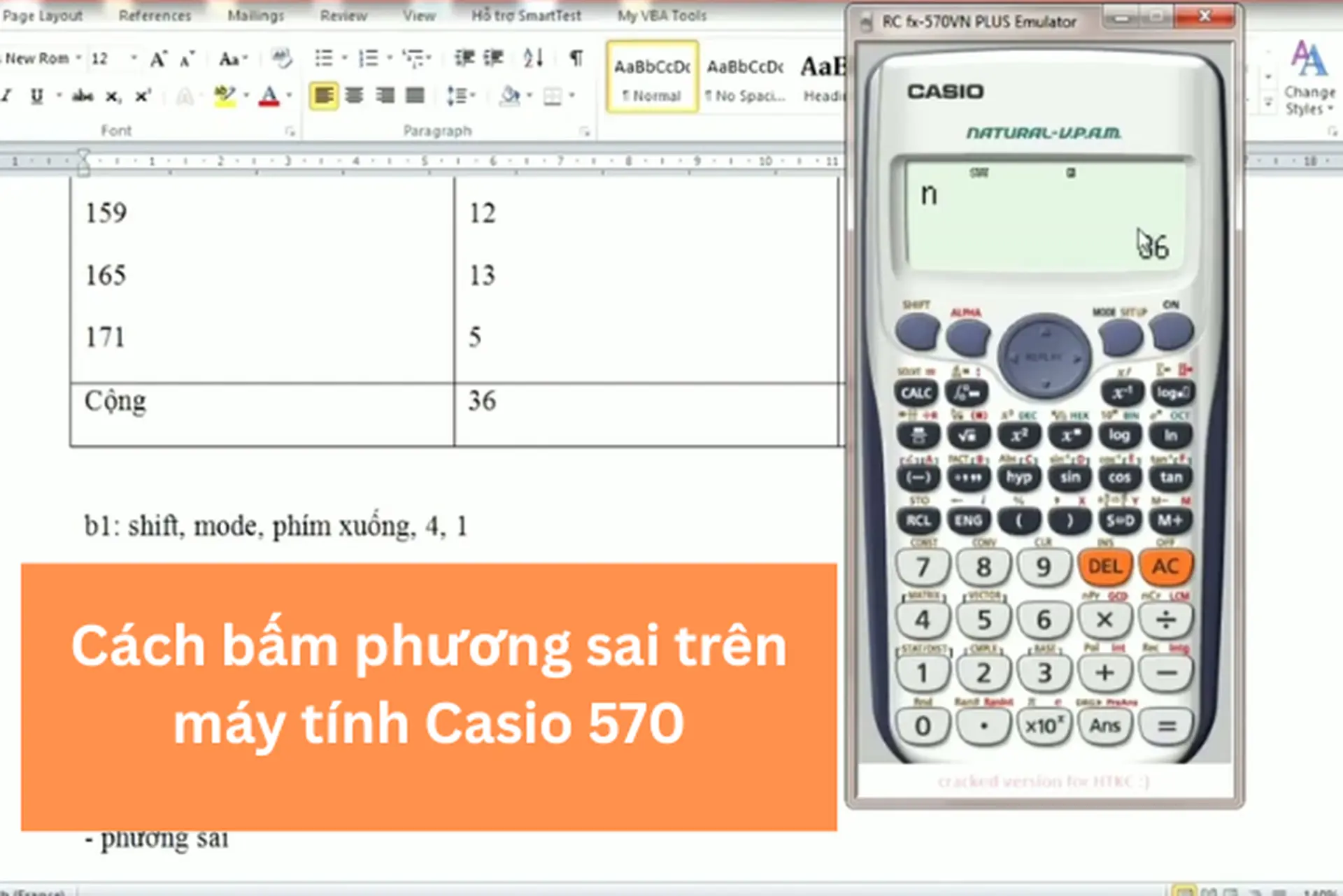 Cách Bấm Máy Tính Phương Sai Gallery 1