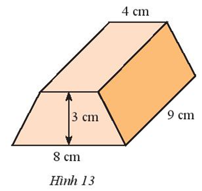 Tính thể tích hình lăng trụ đứng có đáy là hình thang cân