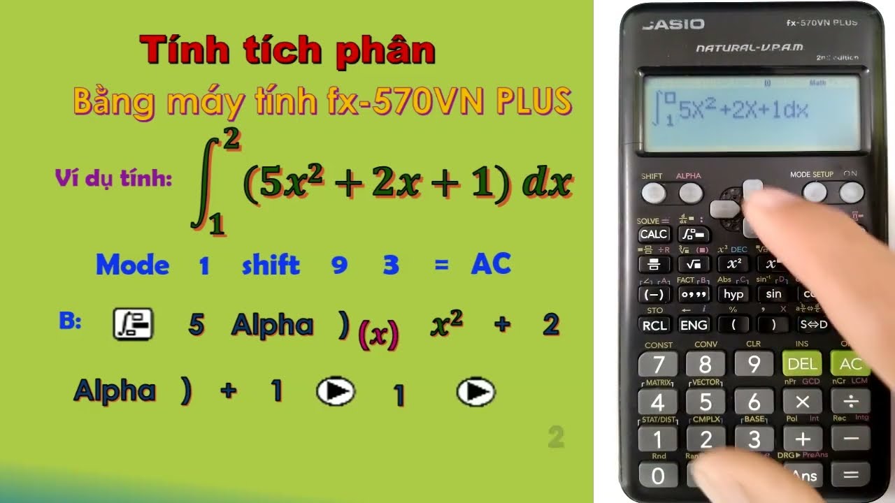 Cách Bấm Tích Phân Bằng Máy Tính Casio fx-570 Gallery 1