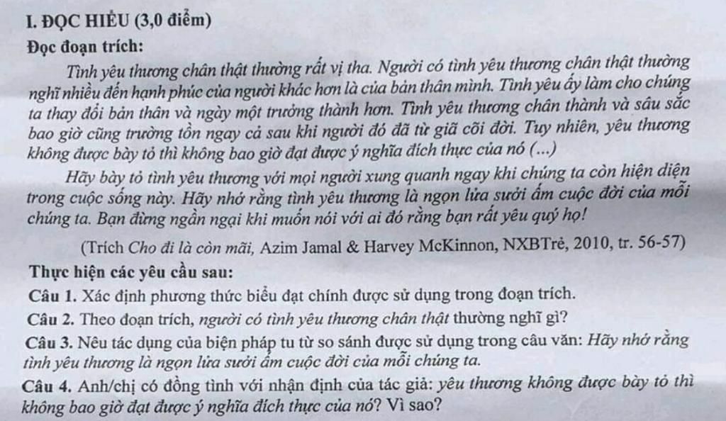Tình Yêu Thương Chân Thật Thường Rất Vị Tha