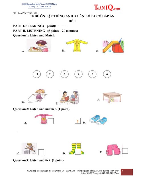 Grade 3 English Math Exam Review Materials Gallery 2