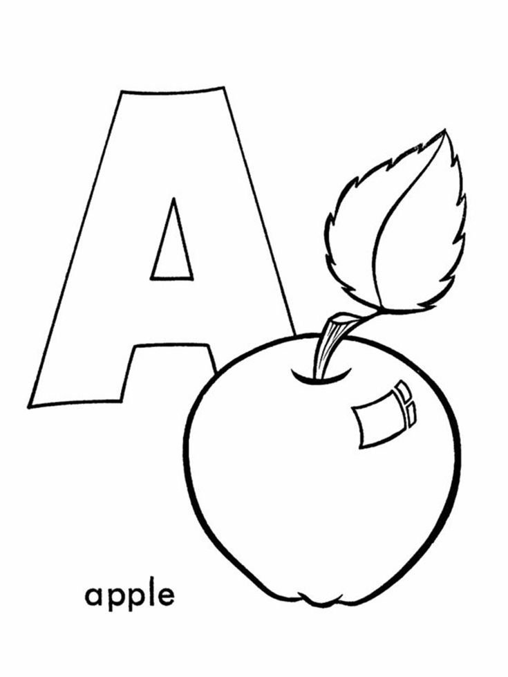 Coloring English Alphabet Letters