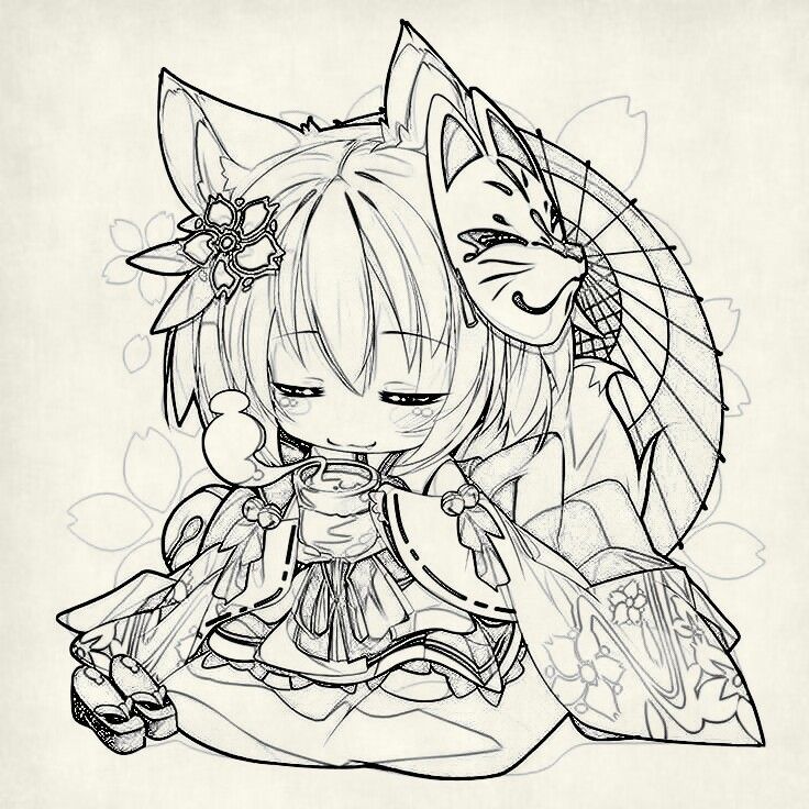 Tô Màu Hồ Ly 9 Đuôi