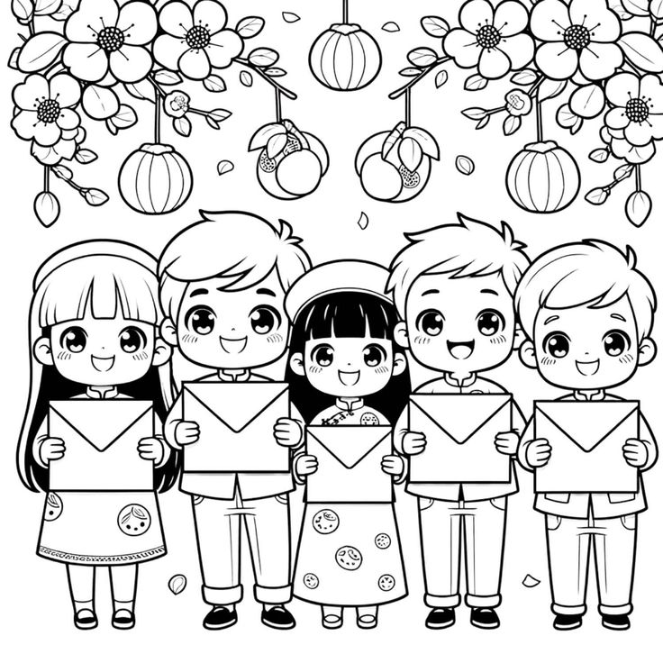 Tô Màu Tranh Tết - Hoạt Động Ý Nghĩa Đón Tết Nguyên Đán