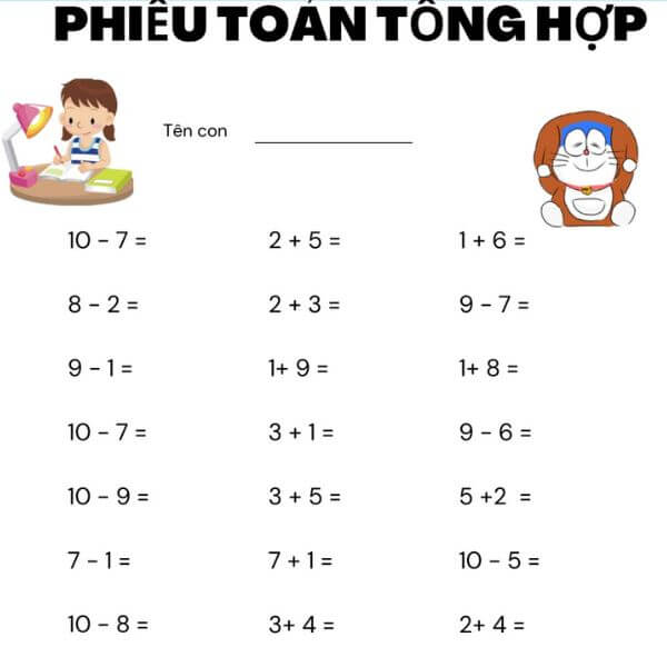 Toán Tiền Tiểu Học PDF