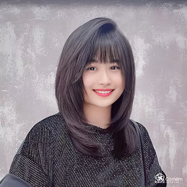 Kiểu tóc hợp với khuôn mặt tròn hơi vuông Gallery 1