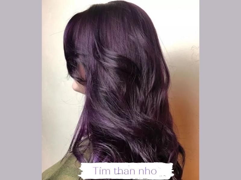 Tóc Màu Tím Than Đen