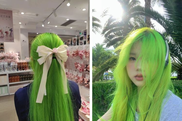 Tóc Xanh Lá Chuối: Hướng Dẫn, Màu Nhuộm & Phong Cách