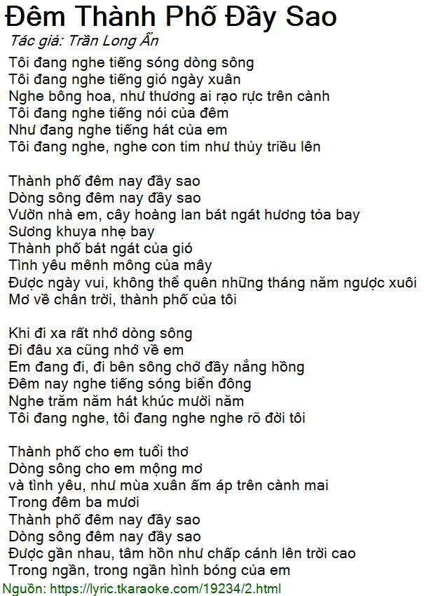 Tôi đang nghe tiếng sóng dòng sông