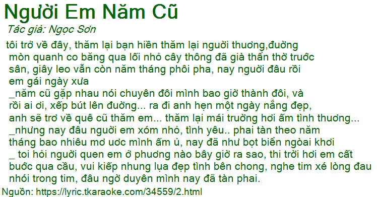 Tôi Trở Về Đây Thăm Lại Bạn Hiền Thăm Lại Người Xưa