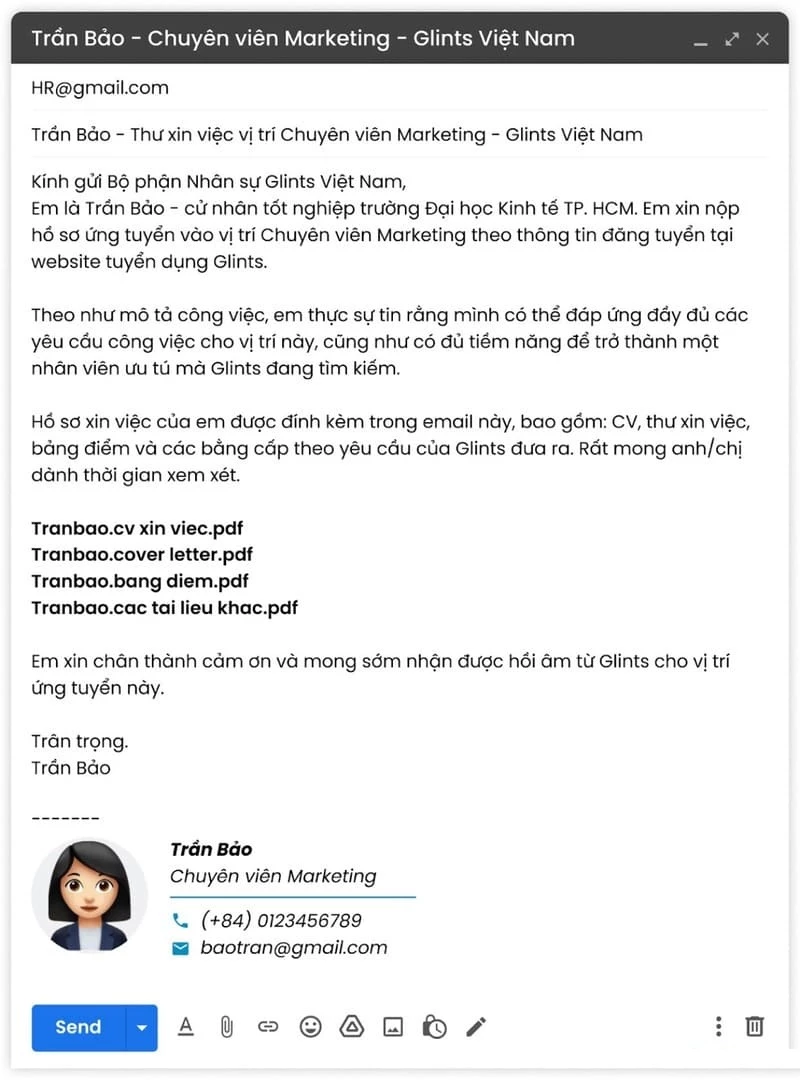 Cách Viết Thư Ứng Tuyển Đúng Cách và Chuẩn SEO Gallery 2