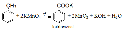 Toluen ra Kali Benzoat