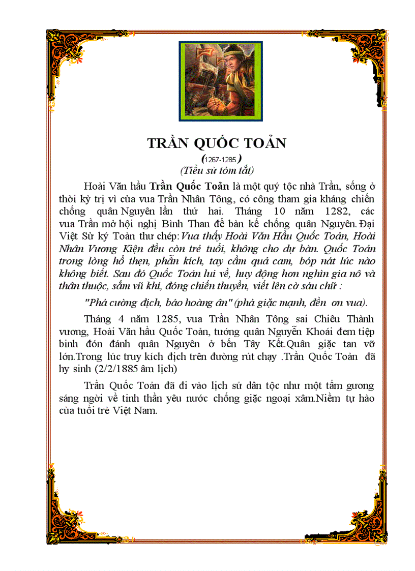 Trần Quốc Toản tên thật là gì? Gallery 2