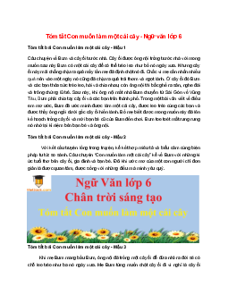 Con Muốn Làm Một Cái Cây