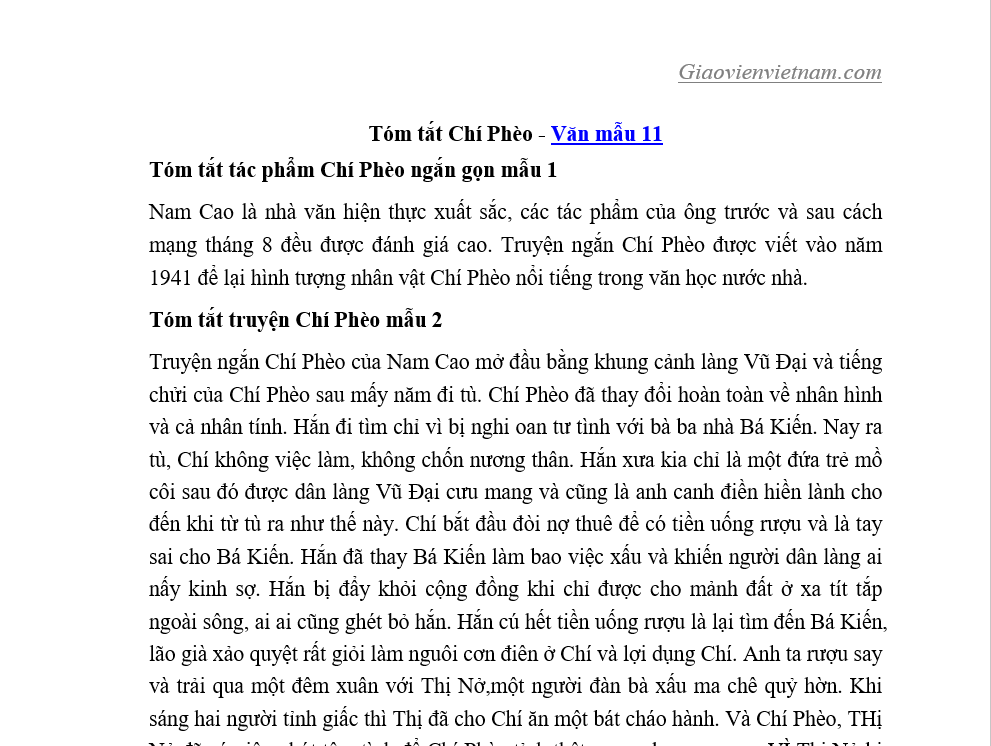 Tóm tắt Chí Phèo ngắn nhất Gallery 2
