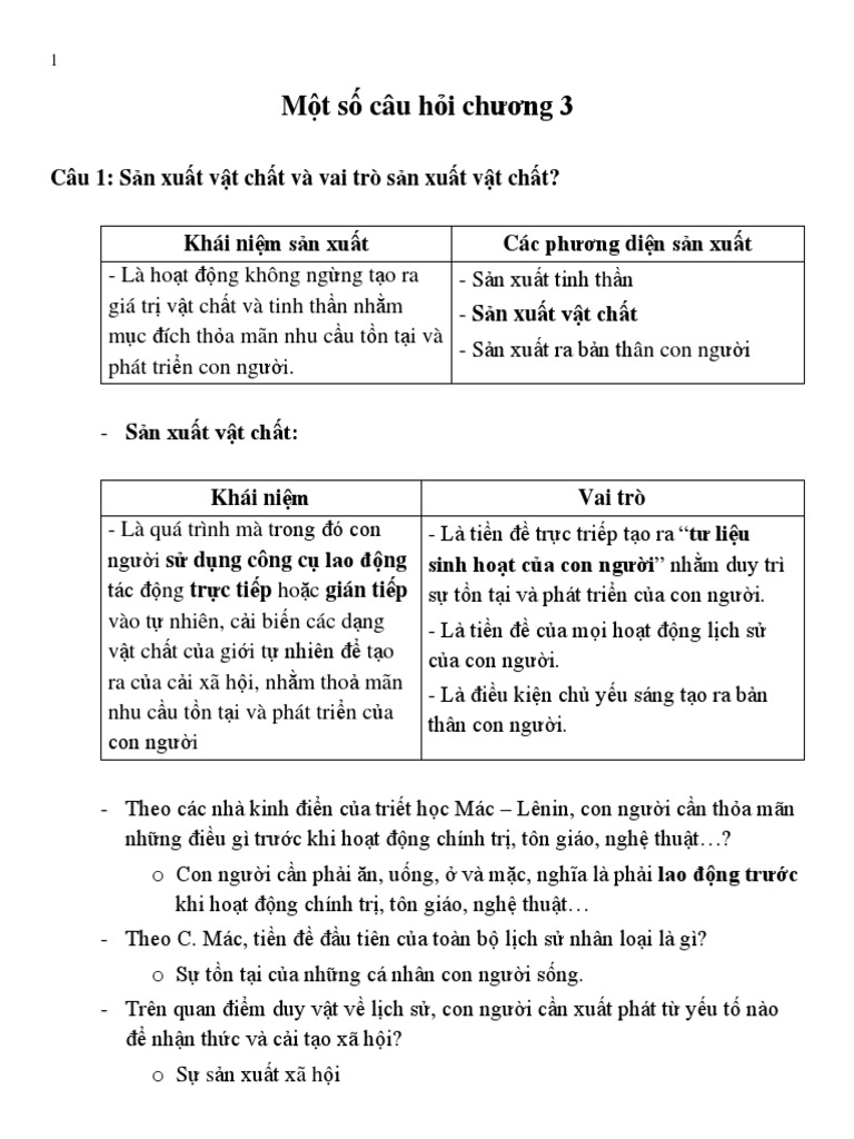 Tóm tắt Chương 3 Triết học