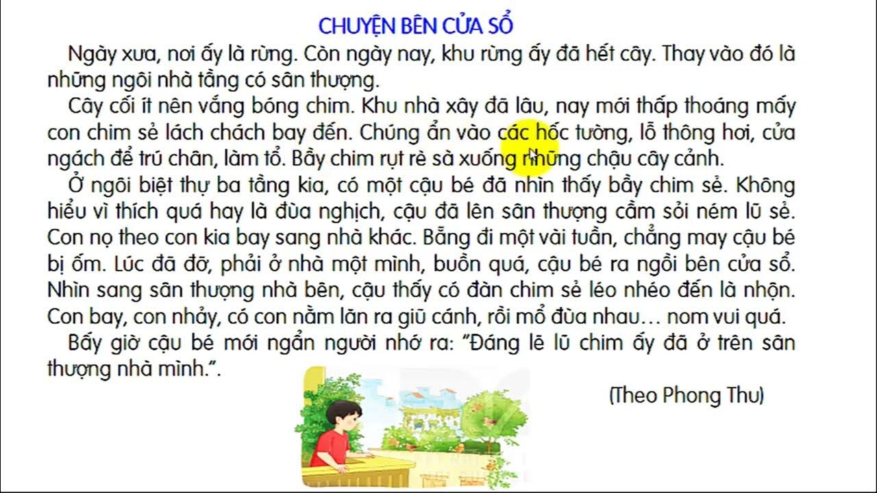 Chuyện Bên Cửa Sổ Lớp 3 - Tóm Tắt, Bài Học Và Phân Tích Gallery 1