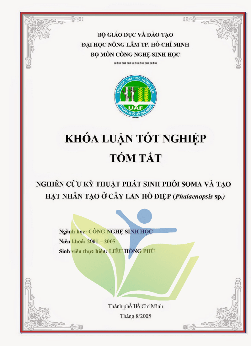 Tóm tắt Khóa luận Tốt nghiệp về [Chủ đề Khóa luận]