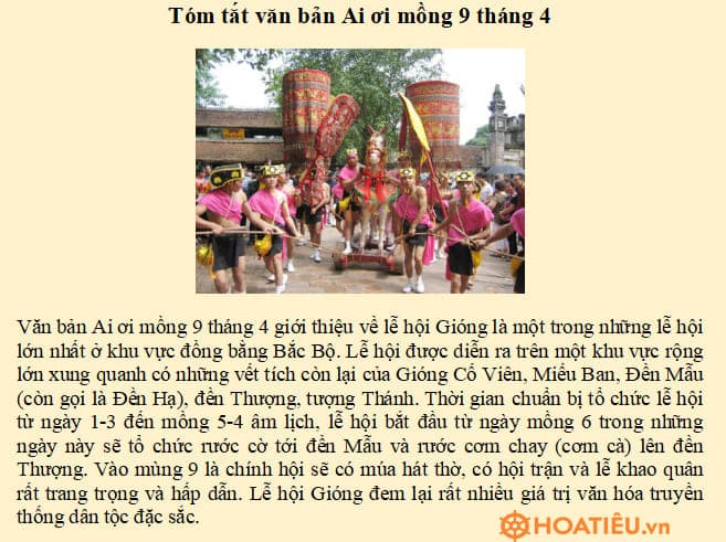 Ai ơi mồng 9 tháng 4