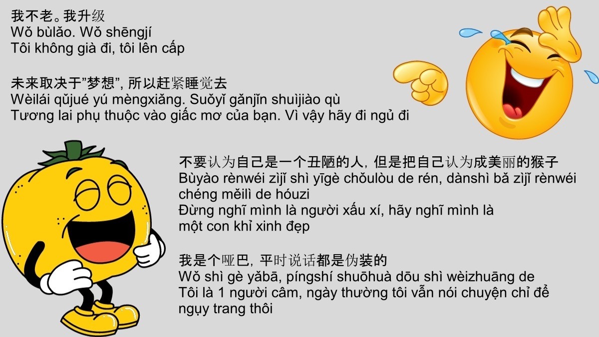STT Tiếng Trung Hài Hước: Cười Ngất Ngây Với Những Câu Nói Bá Đạo Gallery 1