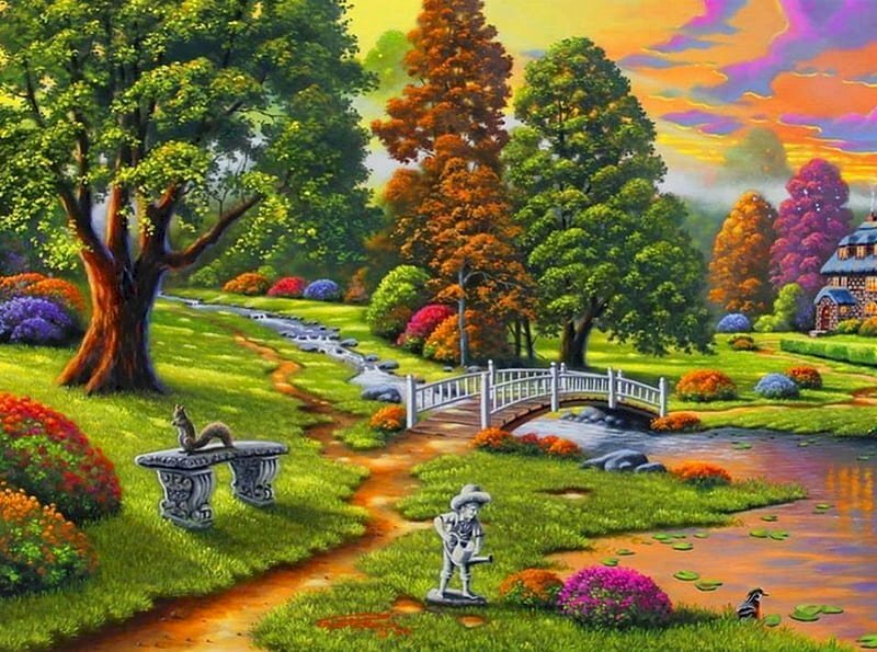 Tranh Phong Cảnh Mùa Xuân Gallery 1