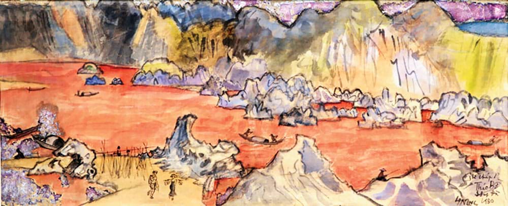 Tranh Vẽ Sông Đà Gallery 1